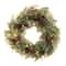 Village Lighting 30" Pre-Lit Winter Frost Christmas Wreath, Clear LED Lights